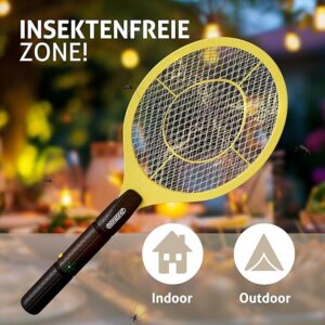 (NW000404) Electric Mosquito Killer Racket 2 In 1 Led Flash Light (Battery Operated) (random Color) - Image 1