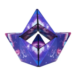 1pc 3D Magic Cube Geometric Space Three-dimensional Decompressing Toy - Shashibo Cube | Cube For Kids | Toys For Babies - Random Color - Image 1