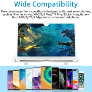 F3 Mobile Screen Magnifier | Enlarged Mobile Screen Amplifier Large Screen Eyes Protection (Random Color) - Image 1