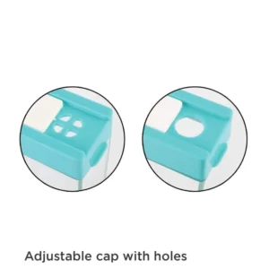 Spice Jars Dispenser Masala Rack Easy Flow Storage Crystal Seasoning Box Multicolour Set of 6 - Image 4