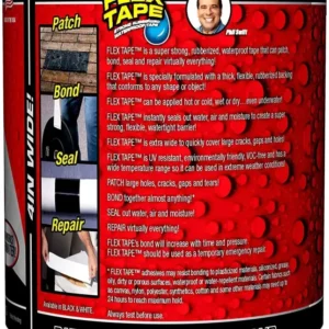 FLEX TAPE ULTRA-STRONG WATERPROOF ADHESIVE TAPE | Waterproof Seal Repair & Sealant | Stop The Leak - Image 2