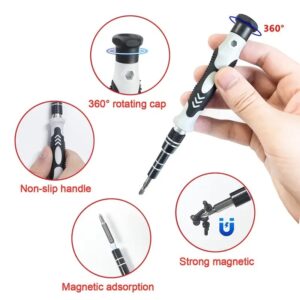 115-in-1 Precision Magnetic Screwdriver Set ? Stainless Steel Flat Head Repair Tool Kit for Phones, Computers, Laptops, Watches, Eyeglasses, and Other Electronics - Tool Kit - Image 2