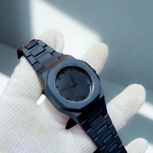 Full Black Aura Quartz Analog Watch ? Lightweight Premium Design for Men & Boys (Without Box) - Image 4