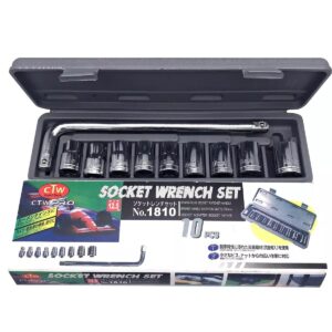 CTW-1810 | 10 Piece High Quality Socket Wrench Set Spanner Car Machine Repair Service Tools Kit | Best Quality Tool Kit? - Image 3