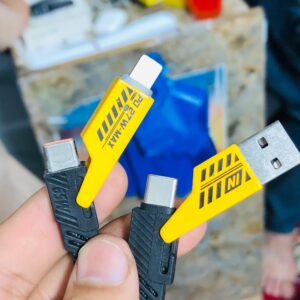 4-in-1 Multi USB Charging Cable ? Fast PD Charger Cord for iPhone, iPad, Samsung & MacBook (Type-C & iPhone Compatible) (Without Box) - Image 5