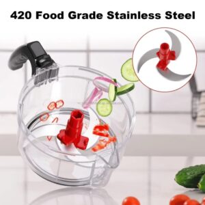 Manual Hand Multifunction Speedy Vegetable Quick chopper | Quick Chopper Vegetable - Onion Chopper | Kachomer Salad Machine ( random color ) - Image 2
