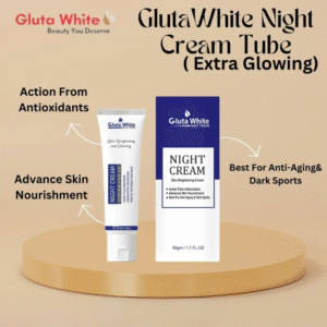 Gluta White Night Cream ? Advanced Skin Brightening, Nourishing & Anti-Aging Formula (50ml) - Image 3