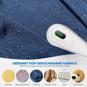 M23 Portable Lint Remover USB Rechargeable Lint Remover for Various Fabrics With Screen Power Display - Image 4