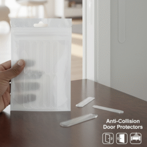 Pack of 10 Anti-Collision Door Stickers ? Silicone Wall Protectors, Perforation-Free, Non-Marking, Mute Buffer Strips for Home & Furniture Safety - Image 1