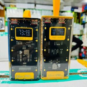 Transparent Power Bank With LED Light | Fast Charging Portable Power Bank With Dual USB Output And Smart Display - Image 4