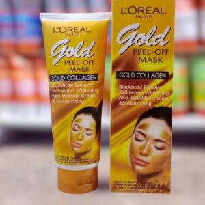 L?Or?al Paris Gold Peel-Off Mask ? Gold Collagen Blackhead Remover, Whitening & Anti-Wrinkle Firming Face Mask (100ml) - Image 1
