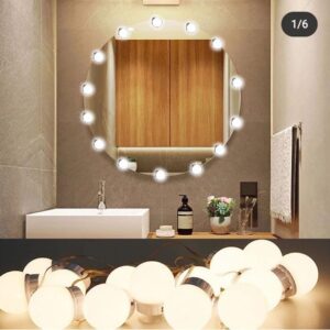 Vanity Light LED Bulbs for Makeup Mirror Stand 10 Bulbs with 3 Light Modes - Image 3