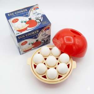 Egg Electric Egg Boiler and Vegetable Steamer ? Automatic Shut-Off Rapid Cooker for Healthy Breakfast & Steamed Snacks