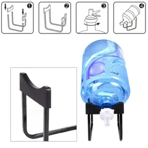 Portable Strong Water Dispenser Bottle Stand with Nozzle Tap (Random color) - Image 3