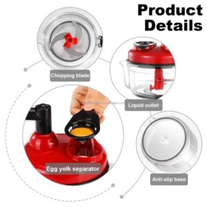 Manual Hand Multifunction Speedy Vegetable Quick chopper | Quick Chopper Vegetable - Onion Chopper | Kachomer Salad Machine ( random color ) - Image 1