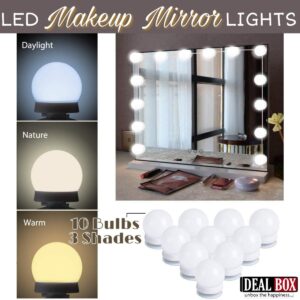 Vanity Light LED Bulbs for Makeup Mirror Stand 10 Bulbs with 3 Light Modes - Image 5