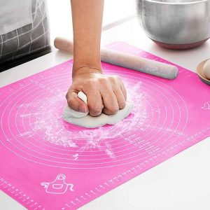 Silicone Baking Roti Mat | Heat Resistant | Non-Stick Dough Pad with Measurements | Random Color - Image 2