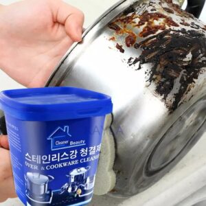 Stubborn Stains Cookware Cleaner | Kitchen Washing Pot Dish Bottom | Cookware Cleaning Paste 500gm - Image 3