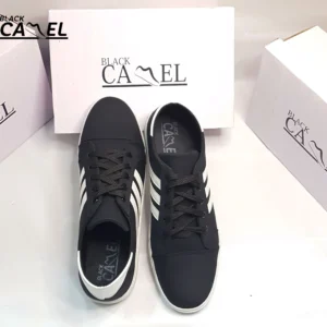 Black Camel Sneakers for Men | Black Color Shoes for Men (Asiwen 39-44) - Image 1