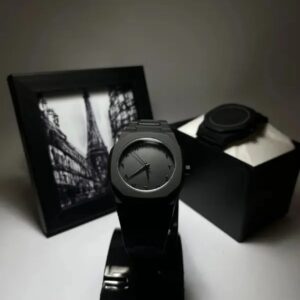 Full Black Aura Quartz Analog Watch ? Lightweight Premium Design for Men & Boys (Without Box) - Image 5