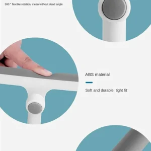 Rotating Glass Cleaning Silicone Blade Window & Mirror Squeegee (random color) - Image 5