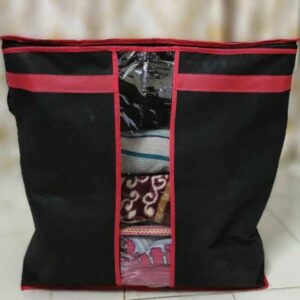 Storage Bag Closet Organizer Cloth Storage Boxes for Wardrobe (Black) - Image 2