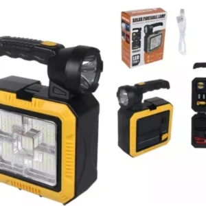 Solar Portable Lamp 7739-L ? Rechargeable LED Light for Outdoor & Emergency Use - Image 1