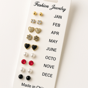 12 Pair Mixed Style Stud Earrings Set for Women ? Golden Copper with Micro-Paved Cubic Zirconia ? Trendy Fashion Jewelry - Image 2