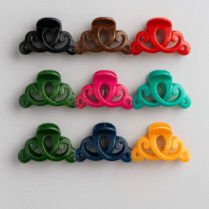 Large Plastic Hair Catchers ? 6-Piece Set for Girls, Multiple Colors - Image 3