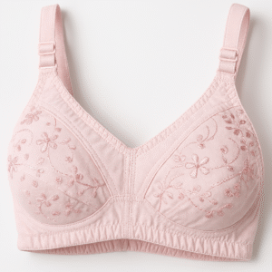 01 PCs Cotton Embroidered Chikan Bra for Women ? Soft Breathable Fabric, Floral Design, Adjustable Straps, 2-Hook Closure, Daily Wear - Image 4