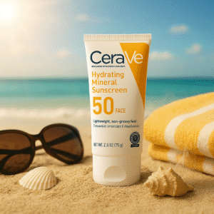 CeraVe Skincare Set ? Night Cream, Retinol Serum, Acne Foaming Cream Cleanser, and Hydrating Mineral Sunscreen SPF 50 ? Dermatologist Developed - Image 3