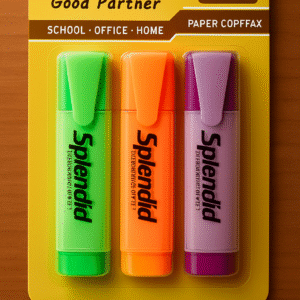 Pack of 3 Highlighters ? Vibrant, Long-Lasting, Smooth Ink for Study, Office & Creative Use - Image 2