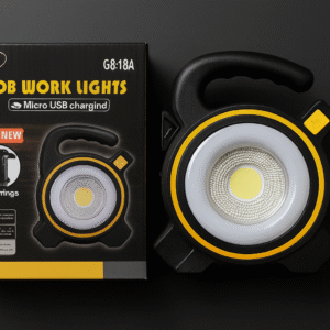 COB LED Work Light JY-819A ? Rechargeable Portable Torch with Micro USB Charging, Ultra-Bright Illumination & Durable Design for Home, Car & Outdoor Use - Image 4