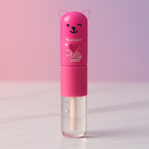 2 in 1 Cute Lip Balm + Lip Oil ? Moisturizing, Glossy & Nourishing Lip Care | Available in Yellow, Red, Pink, Dark Pink, Purple & Sky Blue - Image 4