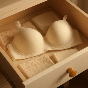 Cotton Light Padded Bra ? Comfortable Everyday Wear, Plain Design (Sizes 32?42, Beige) - Image 3