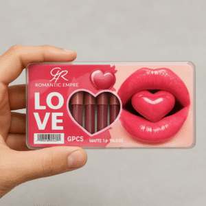 GR Romantic Love Matte Lip Gloss Set ? 6 Pcs Rich Red & Maroon Shades, Smooth Velvety Finish, Long-Lasting Color, Comfortable & Elegant Everyday Wear - Image 3