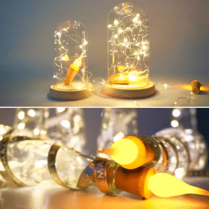 (Cork) LED Candle Crystal LED Strings Light - Image 2
