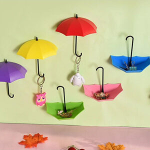 (NW000239) Pack of 3 - Umbrella Hooks | Key Jewelry Glasses etc Holder (Random color) - Image 1