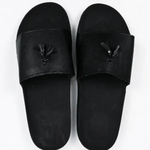 Black Camel Tassel Slide Slipper for men (Tassel-Black/Brown -39-44) - Image 1