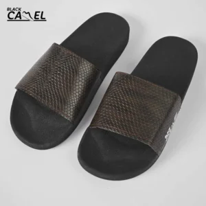 Black Camel Cobra texture slide (Cimahi - Brown/White 39-44) - Image 1