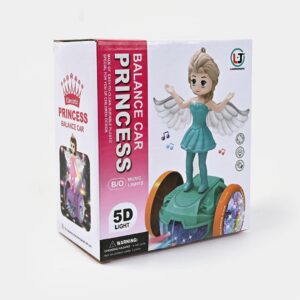 Princess Balance Car With Light & Music | Best Quality Princess Doll | Doll For Baby Girls | Random Color - Image 5