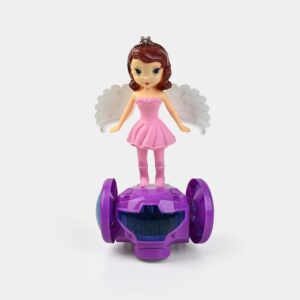 Princess Balance Car With Light & Music | Best Quality Princess Doll | Doll For Baby Girls | Random Color - Image 4