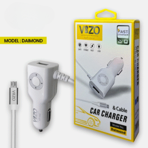 Diamond Car Charger with Built-in Micro Cable & LED Light | Car Charger - Micro Cable Charger? - Image 4