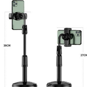 Multifunction Mobile Tripod Stand Mini Tripod Stand Mobile Holder Adjustable Height & Angle Phone Holder - Image 1