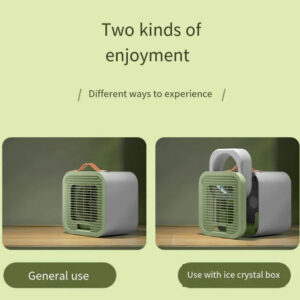 Portable Desktop Air Conditioning Fan | Three Gears Adjustable Strong Cold Air Fast Cooling USB Fan for Indoor Rechargeable (Random Colour) - Image 4