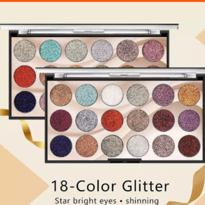 Mocallure Professional 18-Color Glitter Eyeshadow Palette ? Bold, Shimmering Shades for Every Look - Image 3