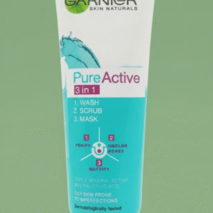 Garnier 3 in 1 Pure Active Face Wash ? 100ml Liquid Cleanser for All Skin Types, Deep Cleansing and Refreshing Skincare - Image 3