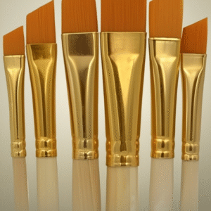 Pack of 6 Professional Angular Brush Set for Artists ? Wooden Handle & Ultra-Soft Tapered Bristles | Multi-Purpose Brushes for Painting, Designing, Calligraphy & Craft | Ideal for Acrylic, Oil & Watercolors - Image 4