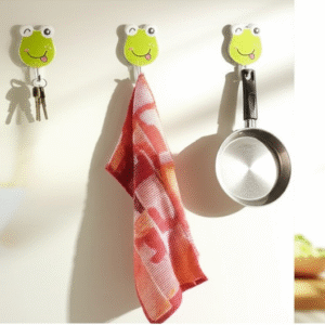 Pack Of 3 Self Adhesive Wall Hooks ? Waterproof Cartoon Sticky homes for Home & Kitchen | Heavy Duty Multipurpose Storage Hooks | Easy No-Drill Installation | Strong Adhesive for Glass, Wood, Plastic, Stainless Steel | (Random Color) - Image 3