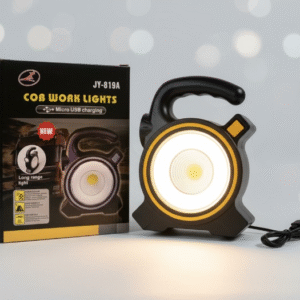 COB LED Work Light JY-819A ? Rechargeable Portable Torch with Micro USB Charging, Ultra-Bright Illumination & Durable Design for Home, Car & Outdoor Use - Image 2